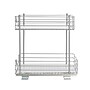 Household Essentials Brushed Steel Two-Tier Pull-Out Pantry Organizer (HH25310-1)~#|#~A2676C93-0AB5-497D-88DD3F12E6986ACE_sc7