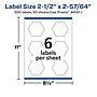 Avery Laser/Inkjet Decorative Edge Multipurpose Labels, 2-1/2" x 2-57/64", White, 300 Labels/Box (94121)~#|#~A2678C65-5C6B-4B5A-952C340E6ECFB614_sc7