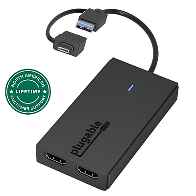 Plugable USB 3.0/USB-C to Dual HDMI Adapter - Thumbnail 4