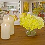 National Tree Company 8" Yellow Hydrangea Bouquet in Glass Vase (MT81-7HYD20GLYW)~#|#~A26AC3C3-7C40-4FDD-8CD43E8753A800B5_sc7