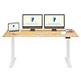 FlexiSpot E7 Commercial 72''W Electric Adjustable Standing Desk, Bamboo/White (E7WCOM7230-LBZB)~#|#~A26B0E14-BE96-4772-88F6421DCA527EA5_sc7