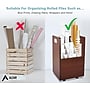 AdirOffice 20-Slot Mobile Roll File, 24.75"H x 15.25"W x 13.25"D, Mahogany (624-MA-KIT1)~#|#~A26E82DE-795F-4D26-BDCA6A3B81729C92_sc7