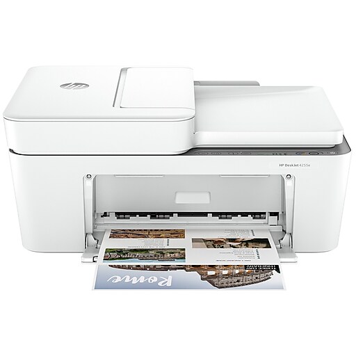 HP DeskJet 4255e Wireless Color All-In-One Inkjet Printer, Print, Scan, Copy, Best for Home, 3 Months FREE Ink (588S6A)