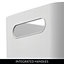 iDESIGN Small Stackable Plastic Storage Bin, Gray (08582)~#|#~A273019E-CE9C-4F39-810081A669A39BD5_sc7