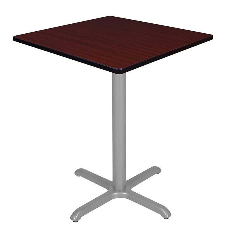 Regency Cain Square Laminate Cafe Table, 36"D x 36"W, Mahogany (TCB3636MHGY) image 1