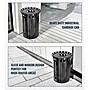 Alpine Industries Metal Trash Can, 38 Gallon, Black (479-38)~#|#~A278C277-42FE-4A59-930AC49517EC1CEA_sc7