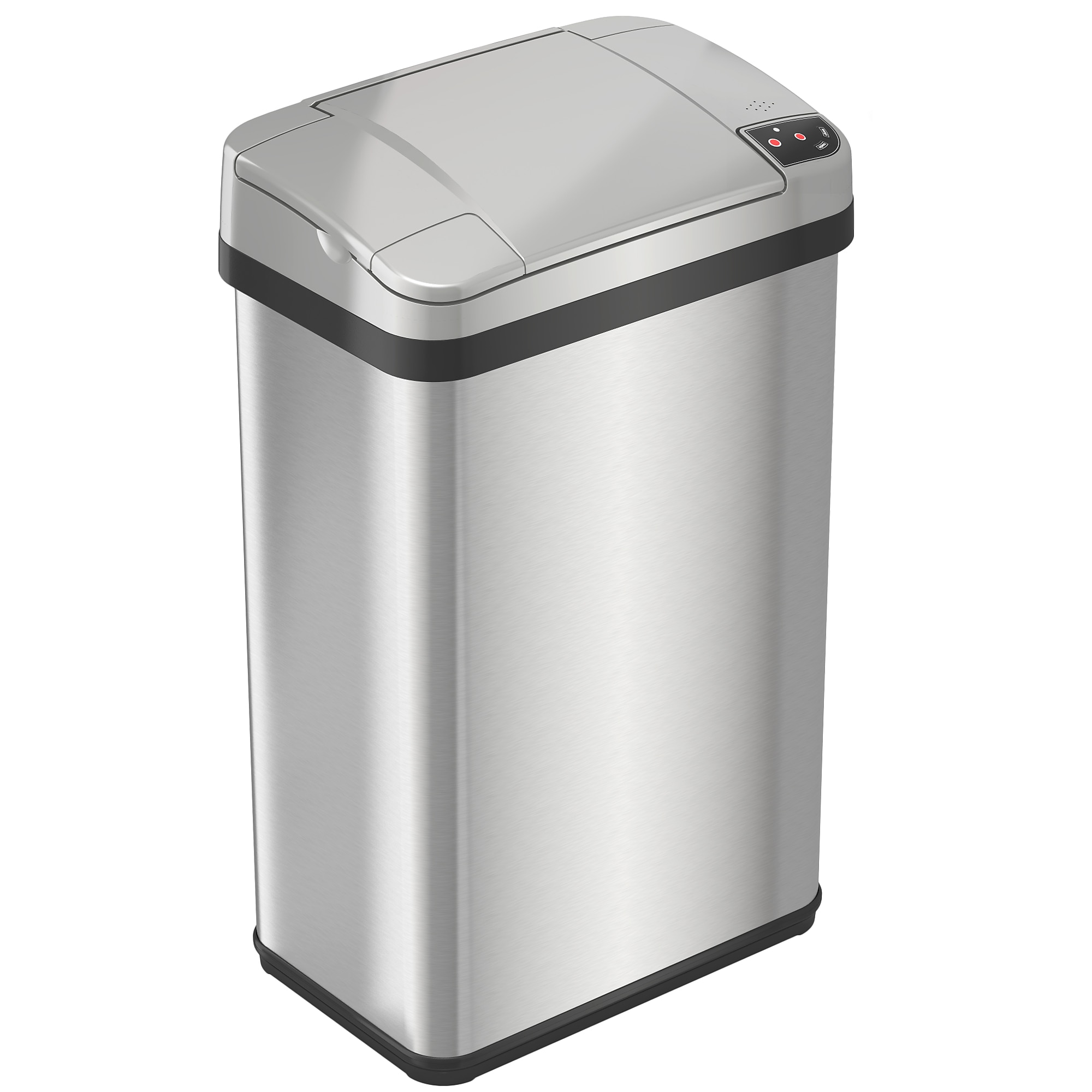 iTouchless Stainless Steel Bathroom Sensor Trash Can with AbsorbX Odor Control System and Fragrance, Silver, 4 Gal. (MT04SS) Sansujyuku sansujyuku.com
