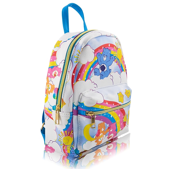 care bears mini backpack Bedtime Bear US Exclusive surrounded by clouds Loungefly Care Bears Group Portrait