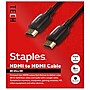 Staples TECH 6 ft. HDMI to HDMI Audio/Video Cable, Male to Male, Black (ST62477)~#|#~A2946005-AA6D-40DF-981CD4CDA5C51C96_sc7