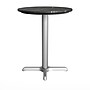 Flash Furniture TopGuard 24" Round Wood  Restaurant Dining Table and Base, Black Faux Marble/Silver Base (STRD24BMAT2222S)~#|#~A296A441-0753-4947-AF2FB6AD2F90EBF1_sc7