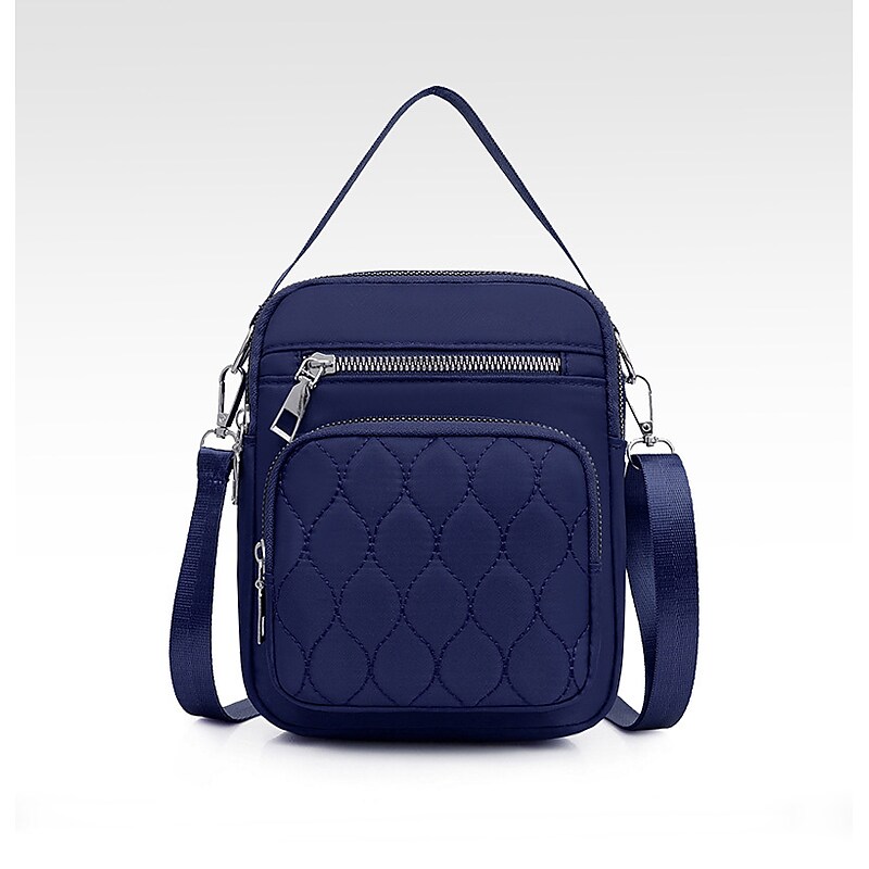 Nicci Polyester Cross-Body Quilted Bag, Navy (CBM240510A-NAV) image 1
