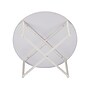 Household Essentials Jamestown 31.5"Dia. Laminate Round Coffee Table, Scandinavian White/White (8203-1)~#|#~A29ADCBC-5EDD-4926-8C427A1AB449CCA2_sc7