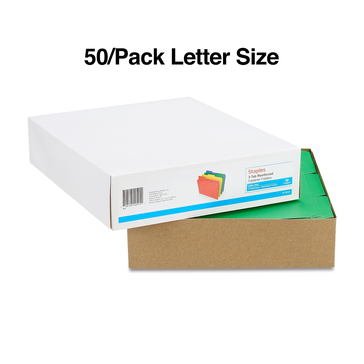 Heftklammern farbig verstärkte Laschenverschluss Ordner Letter-Format sortiert 50/Box - Bild 3 von 8