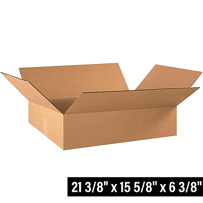 20x16x8 Inch Kraft Corrugated Boxes, 25-Pack - ECT-32, ShippingSuppliesByMail, Made In USA