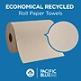 Pacific Blue Basic Recycled Hardwound Paper Towels, 1-Ply, 350 ft./Roll, 12 Rolls/Carton (26401)~#|#~A29DFD8D-4E47-44F8-A65DE9F25011363D_sc7