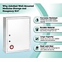 Viva Comfort Steel Medical Storage Cabinet with Dual Key Lock, 1.1 cu. ft., White (999-04-WHI)~#|#~A29EF7C7-1F38-4C59-B5CAC9A6A1F315C8_sc7