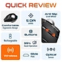 Delton T100 Wireless Ergonomic Trackball USB Mouse, Black (DMST100-WB)~#|#~A2A53726-0C51-4B26-BBCAFA129A497EF5_sc7