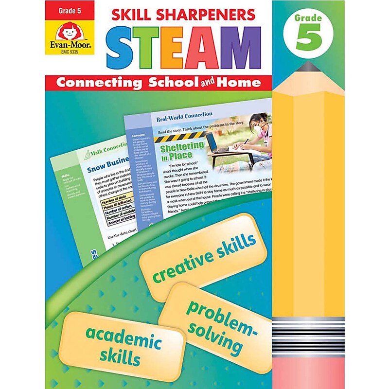 Evan-Moor Educational Publishers Skill Sharpeners STEAM, Grade 5 (EMC9335) image 1