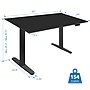 Mount-It! 55"W Electric Rectangular Adjustable Standing Desk, Black (MI-18087)~#|#~A2AB4D47-92E3-4A66-8BF4C0B55841C916_sc7