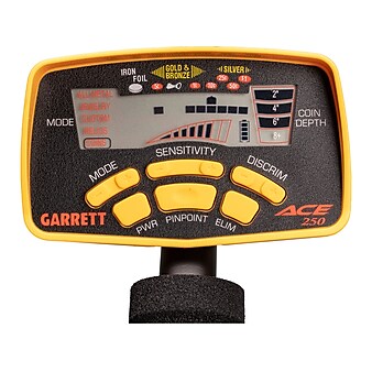 Garrett ACE 250 Metal Detector, Black/Yellow (1139070)