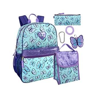 A.D.Ventures Backpack Set, Butterfly, Multicolor (2143STA)