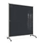 Ghent EZ Glass Mobile Dry-Erase Whiteboard, Aluminum Frame, 75"H x 62"W, Black (EZ1NA7562BK)~#|#~A2AFCA69-9851-440A-B53BC60D20FEEDA7_sc7