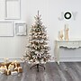 Nearly Natural 6-ft Flocked West Virginia Spruce Artificial Christmas Tree with 300 Clear Lights (T1901)~#|#~A2B03B82-B551-49B6-B6C3718E0A0DBA75_sc7