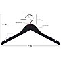 Nahanco 17" Wooden Shirt Hanger, Mahogany, 25/Pack (20317HU)~#|#~A2B4B885-4DFC-4B89-AE887C3E2A20DD3A_sc7