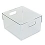 Azar Small Plastic Storage Bin with Handles, 5.12" x 7.75"x 6.25", Clear, 4/Pack (556742-4PK)~#|#~A2BDB478-D80D-4DE6-AD7D0949E1B7AA52_sc7