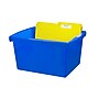 Storex Polypropylene/PP 4 Gallon Classroom Storage Bin, 7.9" x 11.3" x 13.6", Blue, 3/Bundle (STX61451U06C-3)~#|#~A2BDEF94-7F67-4CB6-A8F51E97E2009B85_sc7