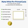 Avery Pre-Printed Gold Beads Design Matte Blank Card, White, 20/Pack (S00-DJC)~#|#~A2BFA4A0-CE6B-477F-8F3C2C696B638B9B_sc7