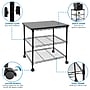 Mount-It! 3-Shelf Steel/Laminate Large Printer Cart with Wheels, Black (MI-7856)~#|#~A2C0432D-E233-4A0D-83DDB6F482B1ED15_sc7