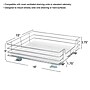 Household Essentials Brushed Steel Pull-Out Pantry Organizer with Plastic Liner, Nickel (HH25516-1)~#|#~A2C39081-C4B4-4511-8D859F7A6FC700C5_sc7