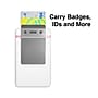 Staples Vertical Sealable ID Badge Holders, 5" x 3", Vinyl, Clear, 50/Pack (51923)~#|#~A2C97962-EB90-4F39-B479530DA5EA5319_sc7