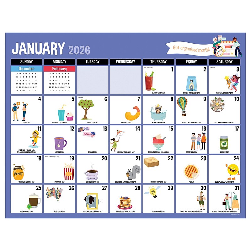 2026 TF Publishing 22" x 17" Monthly Desk Calendar, (26-8200) image 1