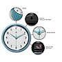 Infinity Instruments Round Retro Wall Clock, Aluminum, 9.5" (10940-TQSE)~#|#~A2D6CEF0-85A6-4082-83549C06948E9273_sc7