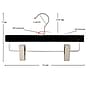 Nahanco 12" Wood Flat Skirt/Slack Hanger, Black, 100/Pack (21212RC)~#|#~A2D98FD4-3314-405E-814BBE30FB8D1834_sc7
