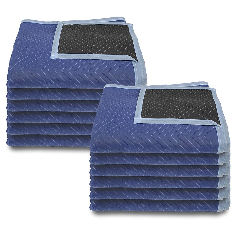 Monster Trucks Moving Blanket, Blue/Black, 12/Pack (MT10133) image 1