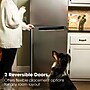 Magic Chef Refrigerator w/Freezer, 10.1 Cu. Ft., Platinum Steel (HMDR1000ST)~#|#~A2DDC124-A902-4667-B41DD0EA5715F12A_sc7