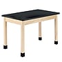 Diversified Woodcrafts School Classroom Rectangular Science Lab Table, 60" x 24", Light Hardwood (P7602BM30N)~#|#~A2E05E40-7672-4D21-B87436C43D7A8A4C_sc7