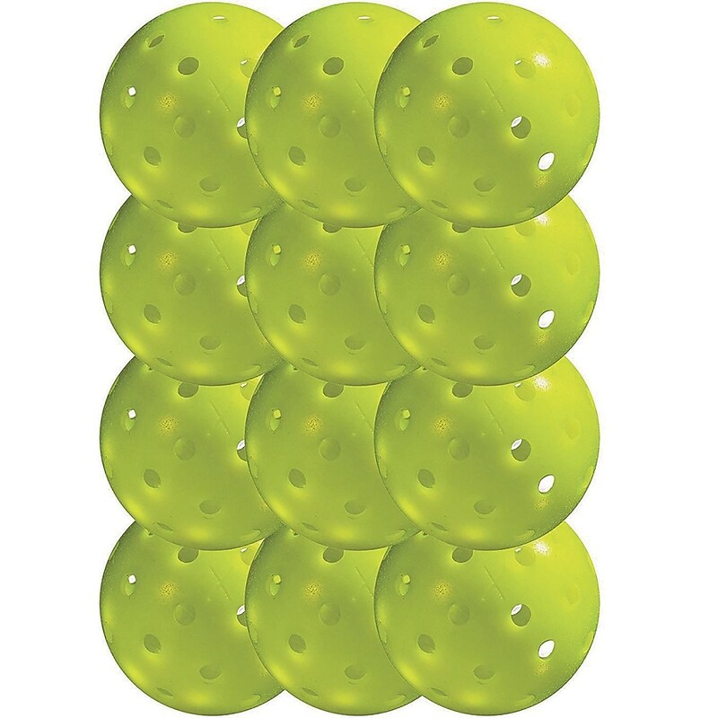 Franklin X-40 Outdoor Pickleballs, Yellow, 12/Pack (W14059) image 1