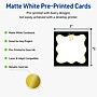 Avery Square Integrated Cards, Matte White, 100/Pack (19479370845)~#|#~A2EA1236-7D3D-4438-99CF6F6B352AD899_sc7