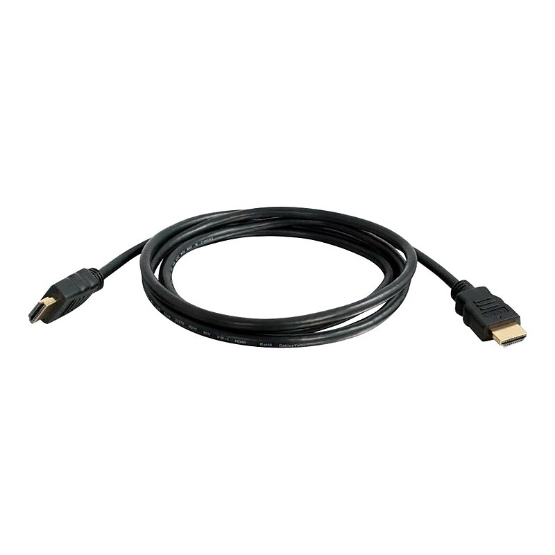 C2G 2' HDMI Ethernet Cable, 30 AWG, Black (50607) image 1