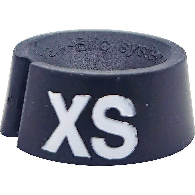 Nahanco Plastic Size Marker, XS, Black/White, 25/Pack (SM25XSBW) image 1