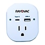 RAYOVAC Outlet Adapter with 2 USB Ports,  300-Joules, White (PN201)~#|#~A2ECDEAF-FE8B-4080-9BBF02CF00C837D2_sc7