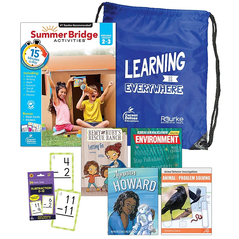 Summer Bridge Activities Summer Bridge Essentials Backpack, Grade 2-3 Workbook, 8/Set (CD-745384B) image 1