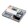 Mind Reader 6-Compartment Metal Drawer Organizer, Silver, 2/Set (2DEER-SIL)~#|#~A2EFA826-812D-4FB2-A8749BCAD221E234_sc7