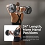 Sunny Health & Fitness Olympic Tricep Bar with Spin-Lock Ring Collars (SF-OB02-34)~#|#~A2F213B4-25A0-4242-936ADF3C577D7597_sc7