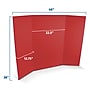 Flipside Tri-Fold Project Boards, 48" x 36", Corrugated Paper, Assorted Colors, 4/Pack (16073)~#|#~A2F2F235-86BD-45B8-A7072A73D92E4758_sc7
