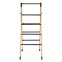 Household Essentials Bamboo V-Shaped Folding Clothes Drying Rack, Black (HE1203)~#|#~A2FD5B1B-2D60-4D37-A3A0EFD9BF30638B_sc7